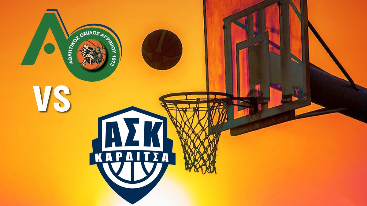 Αγώνας Μπάσκετ μεταξύ Α.Ο. Αγρινίου – Α.Σ. Καρδίτσας (Σαβ 16/10/2021 17:00)